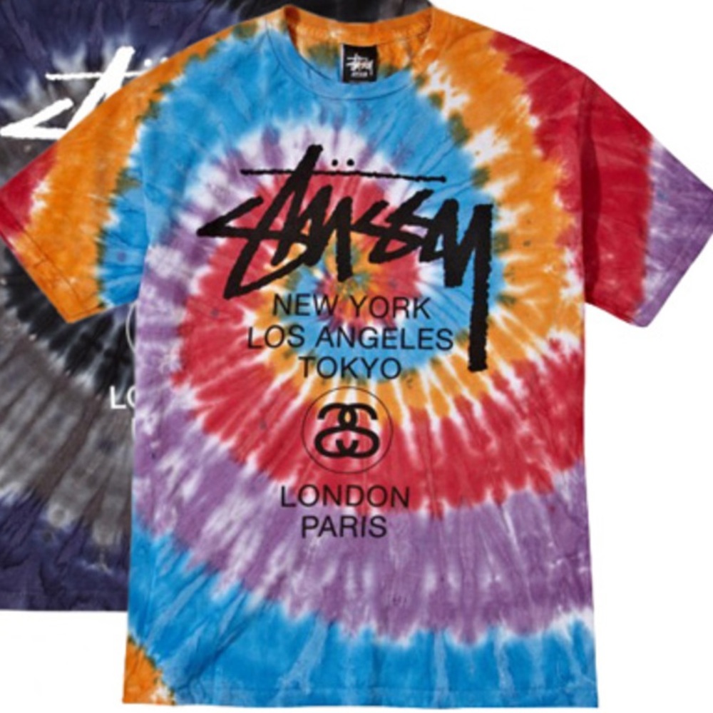 Cropped STUSSY Tie Dye Tee